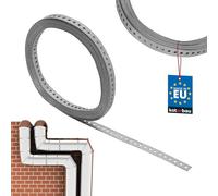 KOTARBAU® Cinta Perforada Galvanizada, Banda Perforada 20 x 1 mm