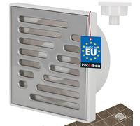 KOTARBAU® Desagüe para Suelo de Ducha (50 mm, 150 x 150 mm, Acero Inoxidable), Color Blanco