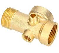 KOTARBAU® Distribuidor de 5 vías DN25 1" DN13 1/4" (pulgada) de latón para plantas de agua domésticas, sistema de riego, caldera de membrana, manómetro, interruptor de presión