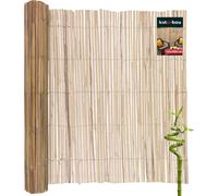 KOTARBAU Esterilla de bambú para protección visual, 145 x 500 cm, bambú natural, para terraza, valla de bambú, protección visual, para balcón, bambú