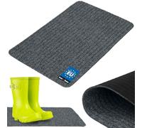 KOTARBAU® Felpudo Antideslizante, Alfombrilla para protección de Suelos, Gris, 40 x 60 cm, Alfombra para Puerta, Entrada, Capacidad retener y esconder la Suciedad