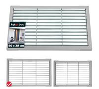 KOTARBAU® Felpudo exterior 60 x 40 cm de metal galvanizado, felpudo de entrada interior para exterior, felpudos para puerta de casa, felpudos para puerta de casa, felpudos exterior