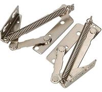 KOTARBAU Haeusler-Shop - Juego de 2 herrajes para puertas (135 mm), color plateado