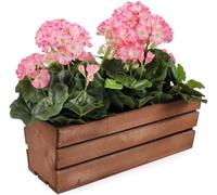 KOTARBAU® Jardinera de Madera, 400 x 180 x 150 mm, Color marrón, Jardinera Rectangular, Larga, Macetero para Plantas y Hierbas, Jardín, Terraza, Balcón, Rústica