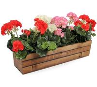 KOTARBAU® Jardinera de Madera, 600 x 180 x 150 mm, Color marrón, Jardinera Rectangular, Larga, Macetero para Plantas y Hierbas, Jardín, Terraza, Balcón, Rústica
