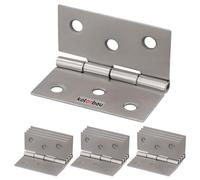 KOTARBAU® Juego de 12 bisagras para muebles, 40 mm, bisagra para muebles, bisagra de níquel enrollada, bisagra plegable para piano, para cajas de herramientas