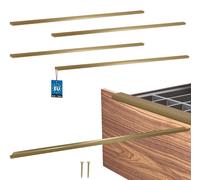 KOTARBAU Juego de 4 tiradores para muebles, 1000 mm, color dorado mate, ZnAl, pomos de rosca trasera, tiradores de borde, tiradores para cajones, cocina, modernos