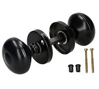 KOTARBAU® Juego de pomos para Puerta, Pomo Giratorio con Tornillos de Montaje, Pomo Negro, Pomo Giratorio Tipo Bola, Tirador en Roseta Redonda, Agarrador de Puerta, Manilla, Pomos para Puerta