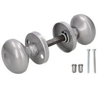 KOTARBAU® Juego de pomos para Puerta, Pomo Giratorio con Tornillos de Montaje, Pomo Plateado, Pomo Giratorio Tipo Bola, Tirador en Roseta Redonda, Agarrador de Puerta, Manilla, Pomos para Puerta
