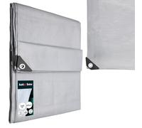 KOTARBAU® Lona Impermeable Exterior 5x6 m, Plata, 160 g/m²