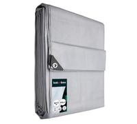 KOTARBAU® Lona Impermeable Exterior Polietileno 6x12 m Plata 160 g/m² Lona Impermeable Lona Suelo Piscina Universal con Ojales