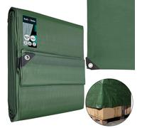 KOTARBAU® Lona Impermeable Exterior- Polietileno - 8x10 m - Verde Oliva - 120 g/m2 - Lona Suelo Piscina - Cubierta Reforzada con Ojales - Cubierta de Protección para Jardín - Resistente - Universal