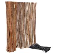 KOTARBAU® Malla de ocultación, 100 x 300 cm, Rollo de 3 Metros, Valla de Mimbre, Cerca, Malla para ocultación y decoración de ambientes, Cañizo, Privacidad, Jardín, Balcón, Terraza, Bridas Incluidas