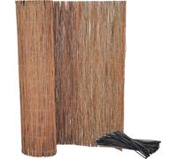 KOTARBAU® Malla de ocultación, 100 x 500 cm, Rollo de 5 Metros, Valla de Mimbre, Cerca, Malla para ocultación y decoración de ambientes, Cañizo, Privacidad, Jardín, Balcón, Terraza, Bridas Incluidas