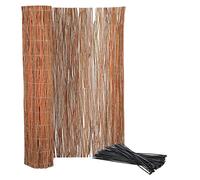 KOTARBAU® Malla de ocultación, 120 x 300 cm, Rollo de 3 Metros, Valla de Mimbre, Cerca, Malla para ocultación y decoración de ambientes, Cañizo, Privacidad, Jardín, Balcón, Terraza, Bridas Incluidas