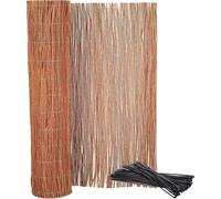 KOTARBAU® Malla de ocultación, 120 x 500 cm, Rollo de 5 Metros, Valla de Mimbre, Cerca, Malla para ocultación y decoración de ambientes, Cañizo, Privacidad, Jardín, Balcón, Terraza, Bridas Incluidas