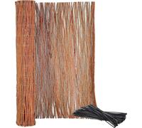 KOTARBAU® Malla de ocultación, 130 x 300 cm, Rollo de 3 Metros, Valla de Mimbre, Cerca, Malla para ocultación y decoración de ambientes, Cañizo, Privacidad, Jardín, Balcón, Terraza, Bridas Incluidas