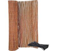 KOTARBAU® Malla de ocultación, 130 x 500 cm, Rollo de 5 Metros, Valla de Mimbre, Cerca, Malla para ocultación y decoración de ambientes, Cañizo, Privacidad, Jardín, Balcón, Terraza, Bridas Incluidas