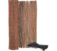 KOTARBAU® Malla de ocultación, 140 x 300 cm, Rollo de 3 Metros, Valla de Mimbre, Cerca, Malla para ocultación y decoración de ambientes, Cañizo, Privacidad, Jardín, Balcón, Terraza, Bridas Incluidas