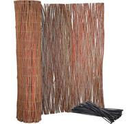 KOTARBAU® Malla de ocultación, 140 x 500 cm, Rollo de 5 Metros, Valla de Mimbre, Cerca, Malla para ocultación y decoración de ambientes, Cañizo, Privacidad, Jardín, Balcón, Terraza, Bridas Incluidas