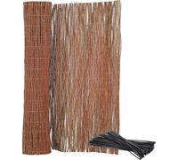 KOTARBAU® Malla de ocultación, 150 x 300 cm, Rollo de 3 Metros, Valla de Mimbre, Cerca, Malla para ocultación y decoración de ambientes, Cañizo, Privacidad, Jardín, Balcón, Terraza, Bridas Incluidas