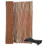 KOTARBAU® Malla de ocultación, 150 x 300 cm, Rollo de 3 Metros, Valla de Mimbre, Cerca, Malla para ocultación y decoración de ambientes, Cañizo, Privacidad, Jardín, Balcón, Terraza, Bridas Incluidas