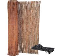 KOTARBAU® Malla de ocultación, 150 x 500 cm, Rollo de 5 Metros, Valla de Mimbre, Cerca, Malla para ocultación y decoración de ambientes, Cañizo, Privacidad, Jardín, Balcón, Terraza, Bridas Incluidas
