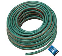KOTARBAU® Manguera de jardín de 1/2", 50 m, 3 Capas, Manguera de PVC Reforzada, Color Verde, Manguera Profesional para regar Plantas, Manguera jardín, Manguera de Agua, Manguera riego Flexible