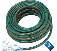 KOTARBAU® Manguera de jardín de 1", 30 m, 3 capas, Manguera de PVC reforzada, Color verde, Manguera profesional para regar plantas, Manguera jardín, Manguera de agua, Manguera riego flexible