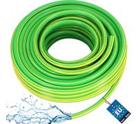 KOTARBAU® Manguera para Jardín 1", Rollo de 30 m, 4 Capas, Antitorsión, Verde Amarillo, Profesional, Manguera para regar Las Plantas, césped, PV