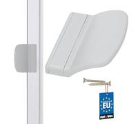 KOTARBAU® Manija para puerta de balcón, Tirador de puerta de terraza, Mango, Manilla para puerta balconera, Asa de agarre para fumadores, Pomo para puertas correderas, ventanas, Pestillo, Gris claro