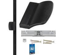KOTARBAU® Manija para puerta de balcón, Tirador de puerta de terraza, Mango, Manilla para puerta balconera, Asa de agarre para fumadores, Pomo para puertas correderas, ventanas, Pestillo, Negro