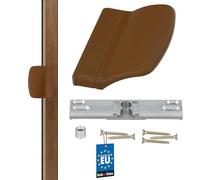 KOTARBAU Picaporte para puerta de balcón, práctico tirador para puerta de balcón, universal, color marrón