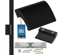 KOTARBAU® Manija para puerta de balcón, Tirador de puerta de terraza, Tirador de puerta negro, Manilla para puerta balconera, Asa de agarre para fumadores, Manilla de aluminio para balcones y terrazas