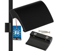 KOTARBAU® Manija para puerta de balcón, Tirador de puerta de terraza, Tirador de puerta negro, Manilla para puerta balconera, Asa de agarre para fumadores, Manilla de aluminio para balcones