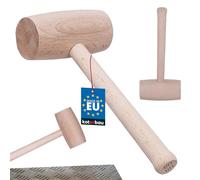 KOTARBAU® Martillo de Madera, Ø 65 mm, Mazo de Madera de Haya, Maza Redonda para Trabajos de Corte, desbaste y Tallado de Madera, Uso en carpintería