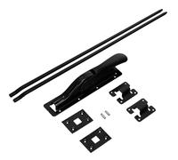 KOTARBAU® Pestillo de puerta para puerta de garaje, juego de accesorios en polvo negro 2500 mm