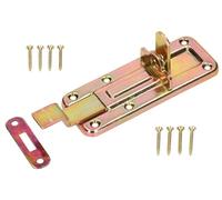 KOTARBAU® Pestillo para puerta, 120 mm, Pestillo con pasador deslizante, Acero inoxidable, Cerrojo de seguridad, Pestillo deslizante dorado, Pestillo universal, Pestillo de puerta con tornillos
