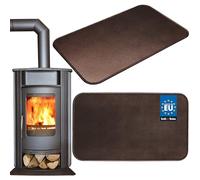 KOTARBAU Placa de suelo de 60 x 80 cm de acero con recubrimiento en polvo de cobre antiguo, placa para chimenea, protección contra chispas