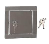KOTARBAU® Puerta de inspección, 15 x 15 cm, Acero inoxidable, Panel de acceso, Compuerta de fácil acceso, Puerta de revisión, Trampilla para pared o techo, Plateada, Cerradura con llave