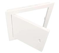 KOTARBAU® Puerta de inspección, 20 x 30 cm, Blanca de plástico ABS resistente, Panel de acceso, Compuerta de fácil acceso, Puerta de inspección, Trampilla para pared o techo