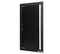 KOTARBAU® Puerta de inspección 20x40 cm, compuerta de revisión, de yeso, negro, plástico, compuerta de mantenimiento, tapa de servicio, puerta de revisión, compuerta de limpieza