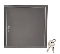 KOTARBAU® Puerta de inspección, 30 x 30 cm, Acero inoxidable, Panel de acceso, Compuerta de fácil acceso, Puerta de revisión, Trampilla para pared o techo, Plateada, Cerradura con llave