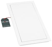 KOTARBAU® Puerta de Inspección Aleta de Inspección 20x40 cm para Pintar Cerradura A Presión Puerta de Inspección Puerta de Acceso Aleta de Mantenimiento Aleta de Servicio Aleta de Limpieza