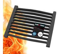 KOTARBAU® Rejilla de Hierro Fundido para Chimenea, 26 x 21,5 cm, Rectangular para Cenizas, Estufas y Parilla Resistente