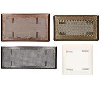 KOTARBAU® Rejilla de ventilación para Chimenea 16x30 cm, Ventilador, Blanco, de Metal, Rectangular diseño de Malla