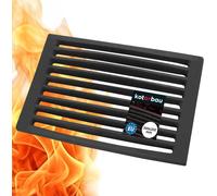 KOTARBAU® Rejilla para Chimenea 30 x 20,5cm Rejilla para Chimenea Rejilla para Cenizas Rejilla de Pizarra Rejilla para Horno Chimenea Piezas de Repuesto Rejilla de Hierro Fundido Parrilla Rectangular