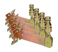 KOTARBAU® Retenedor para contraventanas, Dorado 68 mm, Retenedor Decorativo, Tope para contraventanas, Herrajes para contraventanas, Anclaje de Seguridad, Soporte para Sujetar contraventanas, Gancho