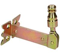 KOTARBAU® Retenedor para contraventanas, Dorado 68 mm, Retenedor Decorativo, Tope para contraventanas, Herrajes para contraventanas, Anclaje de Seguridad, Soporte para Sujetar contraventanas, Gancho