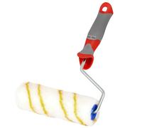 KOTARBAU® Rodillo de pintura de hilo amarillo, 160 mm, Rodillo de pintar con mango de goma, Rodillos para paredes y techos, Rodillo antigoteo, Rodillo pintura
